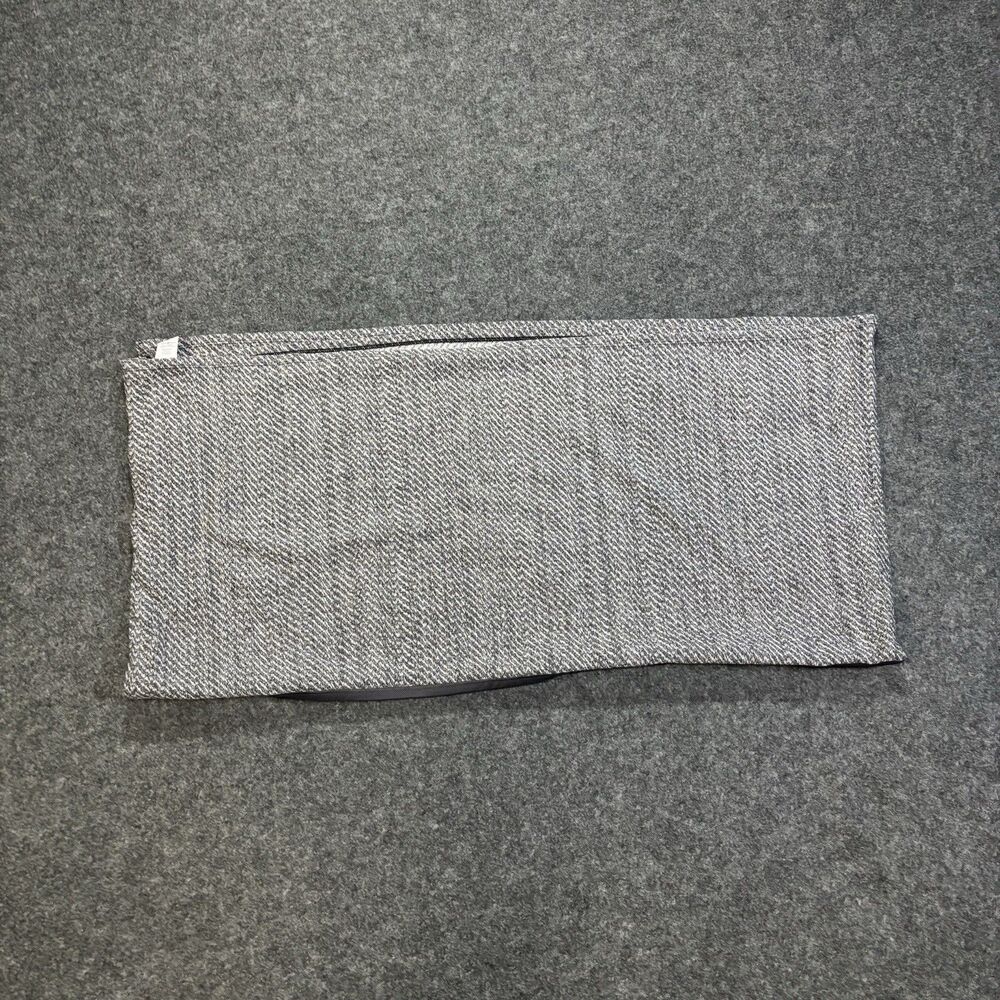Lululemon Scarf Vinyasa Wrap Womens OS Gray Herringbone Snap Button Knit
